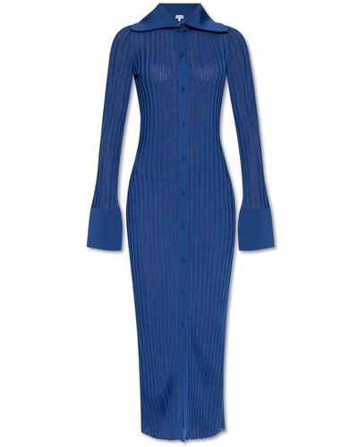 Loewe Dress With Long Sleeves - Blue