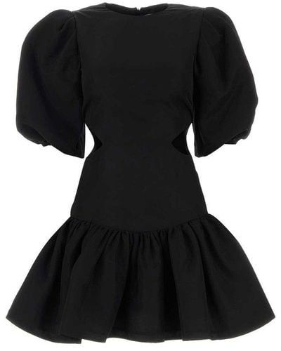 MSGM Viscose Blend Mini Dress - Black