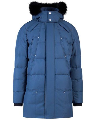 Moose Knuckles Closure With Zip Jackets - Blue