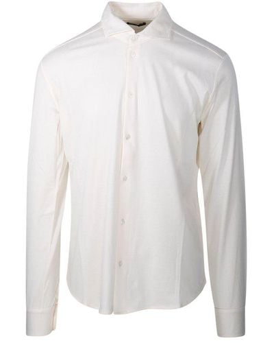 Roberto Collina Collared Long-sleeve Shirt - White
