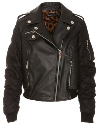Dolce & Gabbana Biker Jacket - Black
