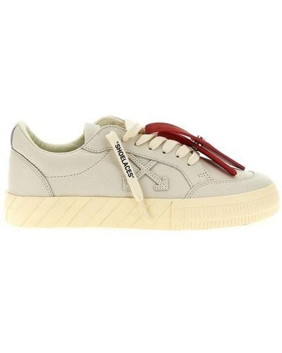 Off-White c/o Virgil Abloh Vulcanized Lace-up Trainers - Natural
