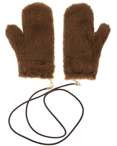 Brown Max Mara Gloves for Women | Lyst