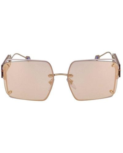BVLGARI Square Frame Sunglasses - Pink