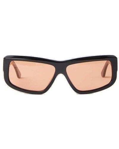 Marni Rectangular Frame Sunglasses - Black