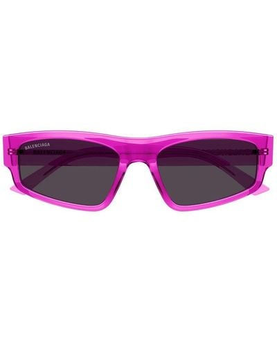 Balenciaga Square Frame Sunglasses - Purple