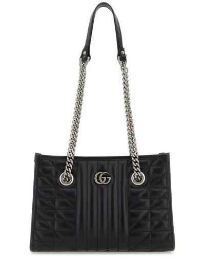 Gucci GG Marmont Small Tote Bag - Black