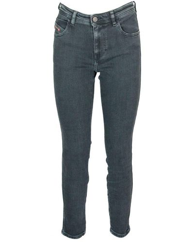 DIESEL Black Cotton Skinny Jeans - Blue