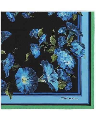 Dolce & Gabbana Bluebell- Twill Scarf (50 X 50)