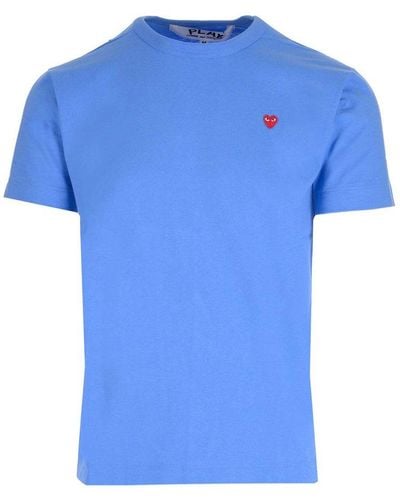COMME DES GARÇONS PLAY Cotton T-shirt Tshirt - Blue