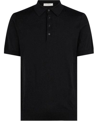 Paolo Pecora Short-sleeved Polo Shirt - Black