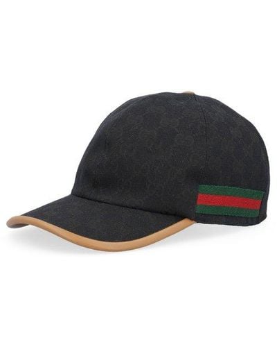 Gucci GG Narrow Brim Baseball Cap - Black