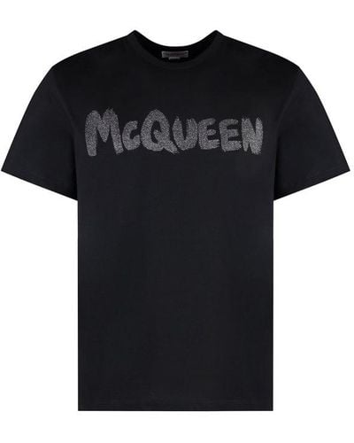 Alexander McQueen Crewneck T-shirt - Black