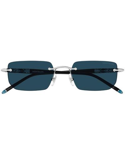 Montblanc Rectangular Frame Sunglasses - Blue