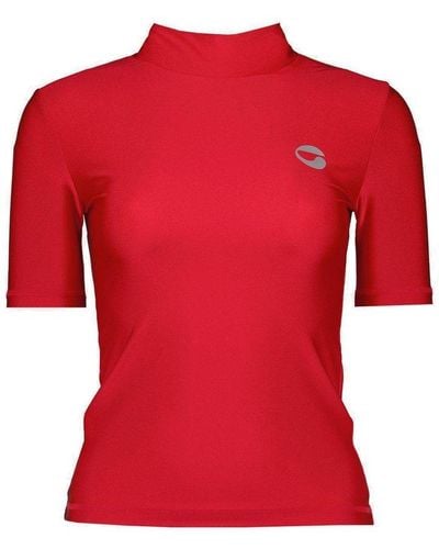 Coperni High-neck Fitted Top - Red