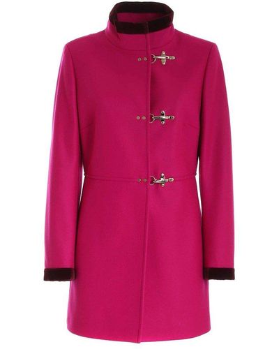 Fay Virginia Long-sleeved Coat - Pink