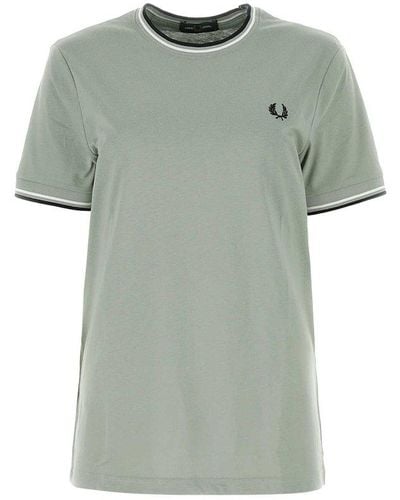 Fred Perry Twin Tipped Crewneck T-shirt - Green