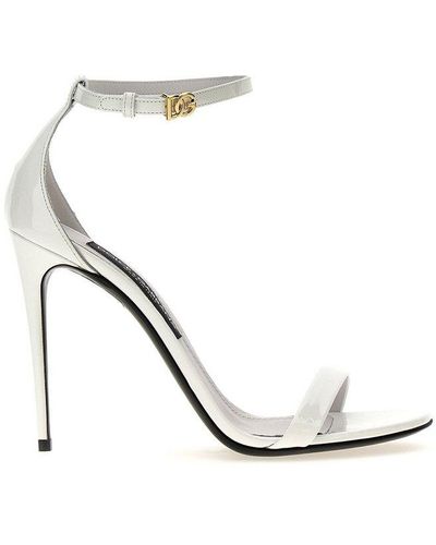 Dolce & Gabbana Ankle Strap Sandals - White