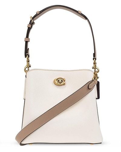 COACH Willow Twist-lock Bucket Bag - Natural