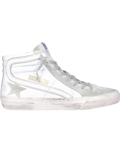 Golden Goose Slide High Top Trainers - White