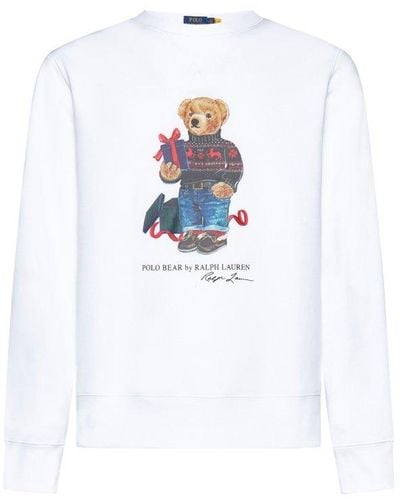 Polo Ralph Lauren Gift Bear Cotton-blend Sweatshirt - White