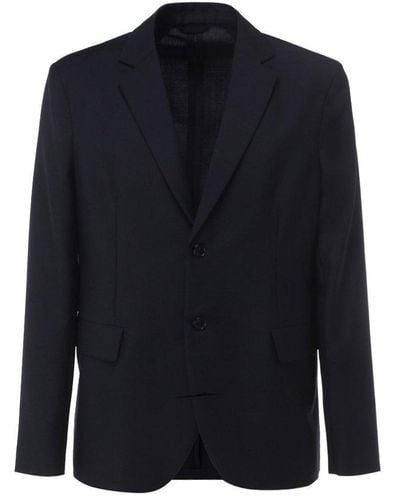 Acne Studios Single-breasted Flap-pocketed Suit Jacket - Blue