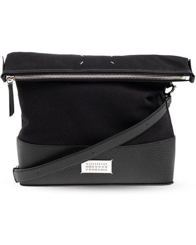 Maison Margiela 5ac Zip-up Medium Hobo Bag - Black