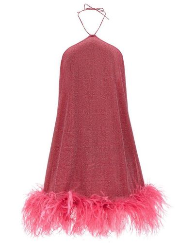 Oséree Lumiere Plumage Dresses - Pink