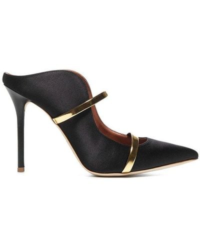 Malone Souliers Maureen Pointed Toe Mules - Black