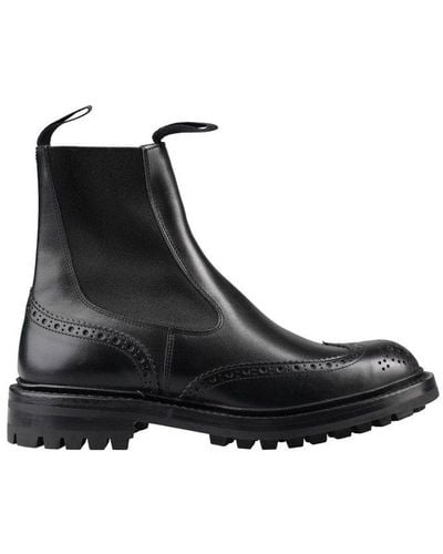 Tricker's Detailed Ankle Boots - Black