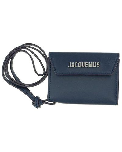 Mens Accessories  Jacquemus Flap card holder. Black < Andalantour