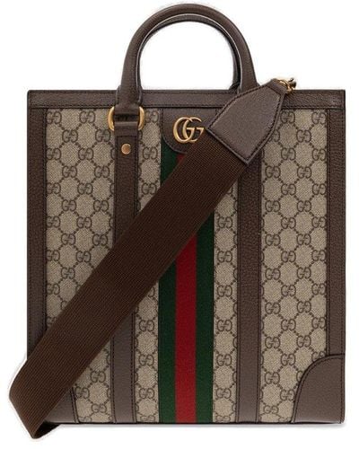 Gucci Medium Ophidia Tote Bag - Brown