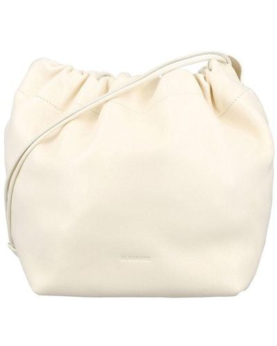 Jil Sander Leather Dumpling Bag - Natural