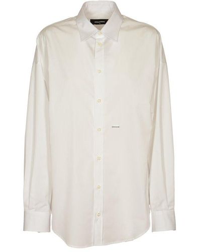DSquared² Maxi Shirt - White