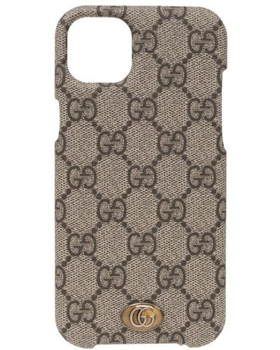 Gucci Iphone 14 Plus Case - Brown