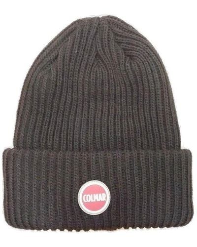 Colmar Logo-patch Knitted Beanie - Grey