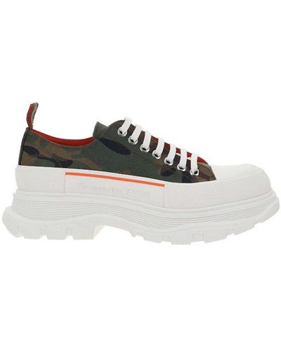 Alexander McQueen Camouflage Lace-up Sneakers - Multicolor