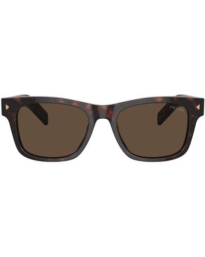 Prada Square Frame Sunglasses - Brown