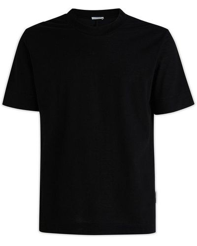 Paolo Pecora Short-sleeved Crewneck T-shirt - Black