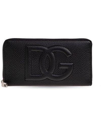 Dolce & Gabbana Wallet With Logo, - Black