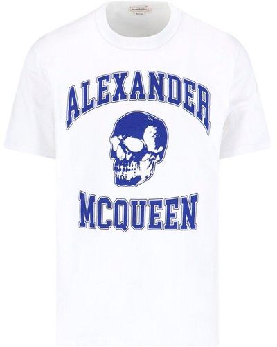Alexander McQueen Varsity T-shirt - Blue