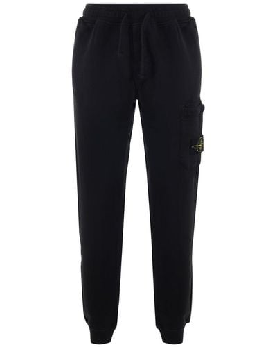 Stone Island Compass Patch Track Trousers - Blue