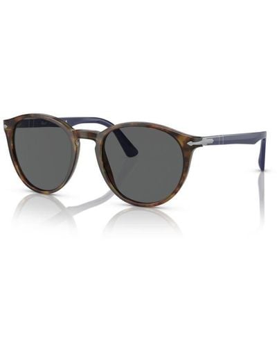 Persol Round Frame Sunglasses - Gray