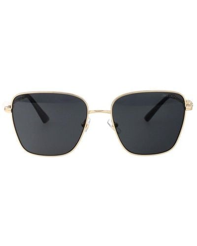 Jimmy Choo Sqaure Frame Sunglasses - Metallic