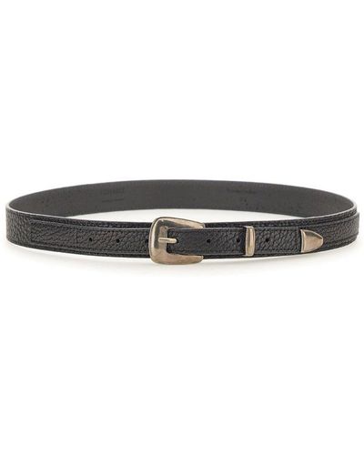 Lemaire Leather Belt in Black for Men | Lyst