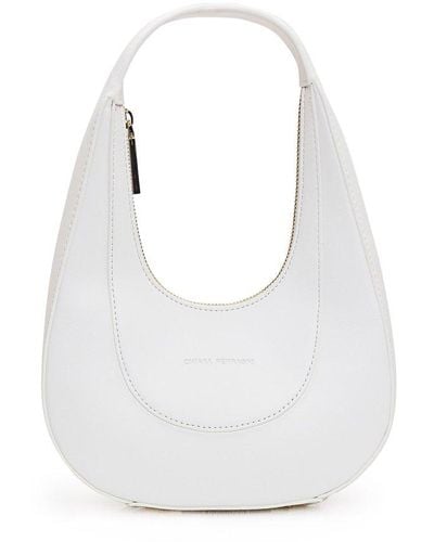 Chiara Ferragni Logo Debossed Top Handle Bag - White