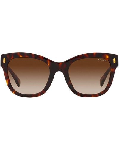 Ralph Lauren Oval Frame Sunglasses - Brown