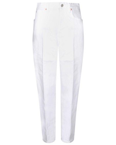 Polo Ralph Lauren High-waisted Straight-leg Jeans - White