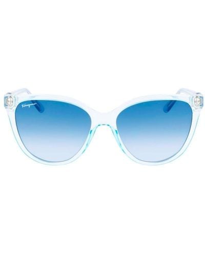 Ferragamo Cat-eye Sunglasses - Blue