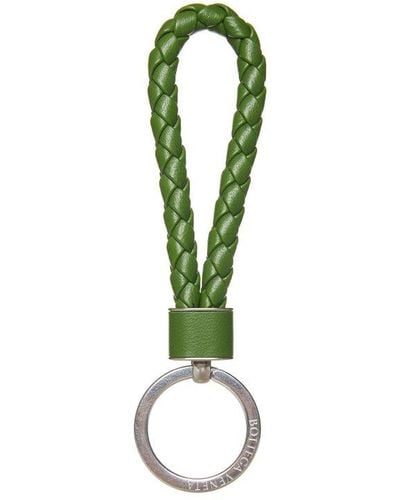 Bottega Veneta Intreccio Key Ring - Green
